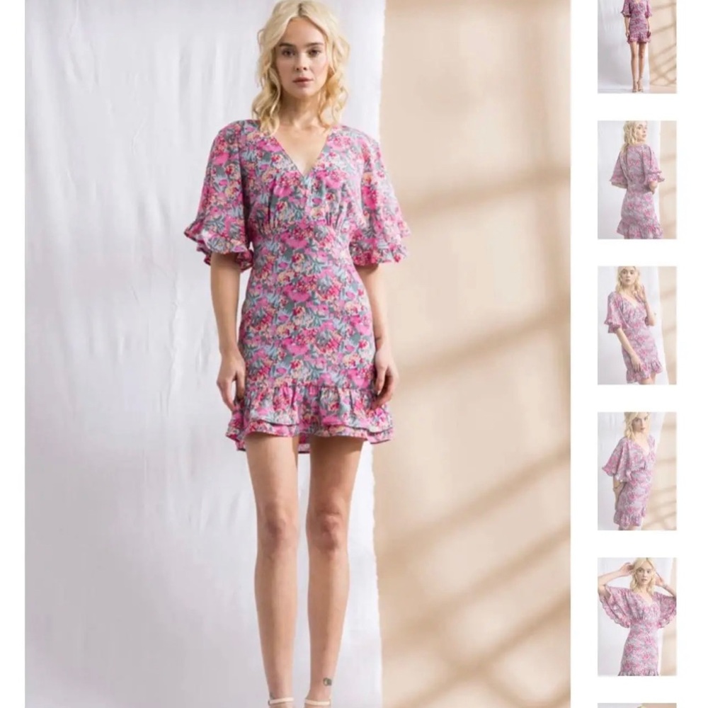 Floral Mini Dress-Local Boutique in Memphis, TN